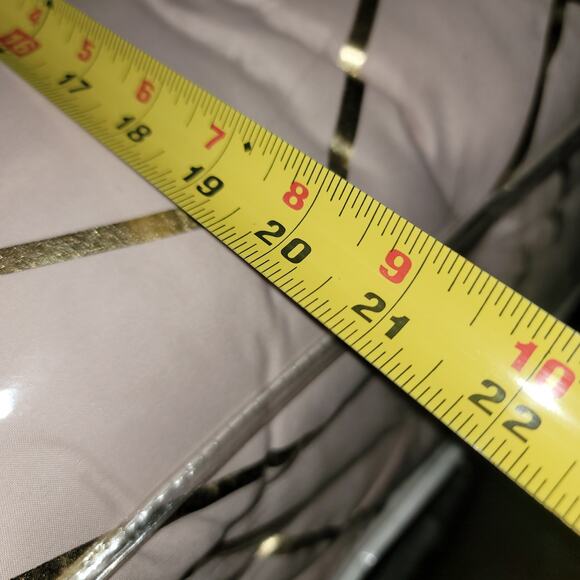 Intelligent Design Khloe Metallic Printed Set QUEEN Pink Gold comforter shams - Picture 7 of 9